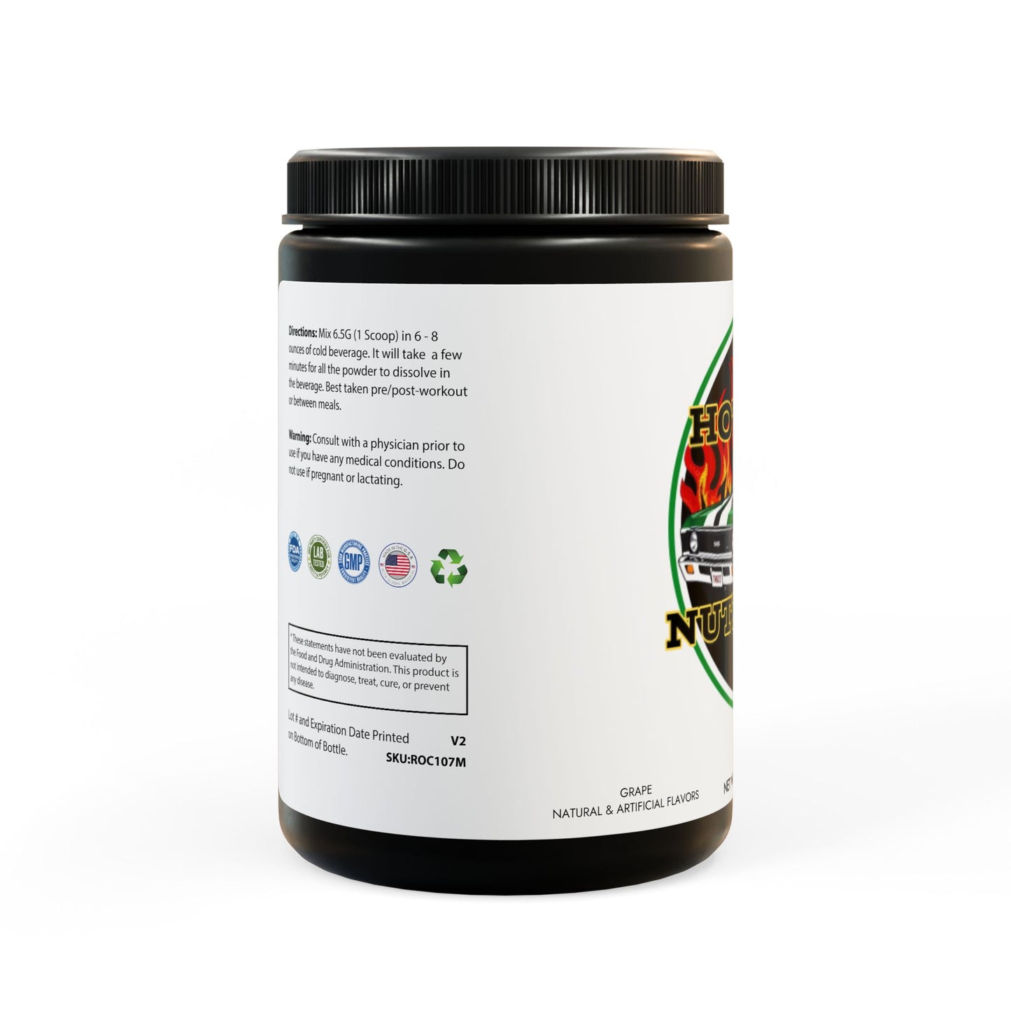 BCAA Supplement, Grape (325g, 11.46oz, 50 servings)